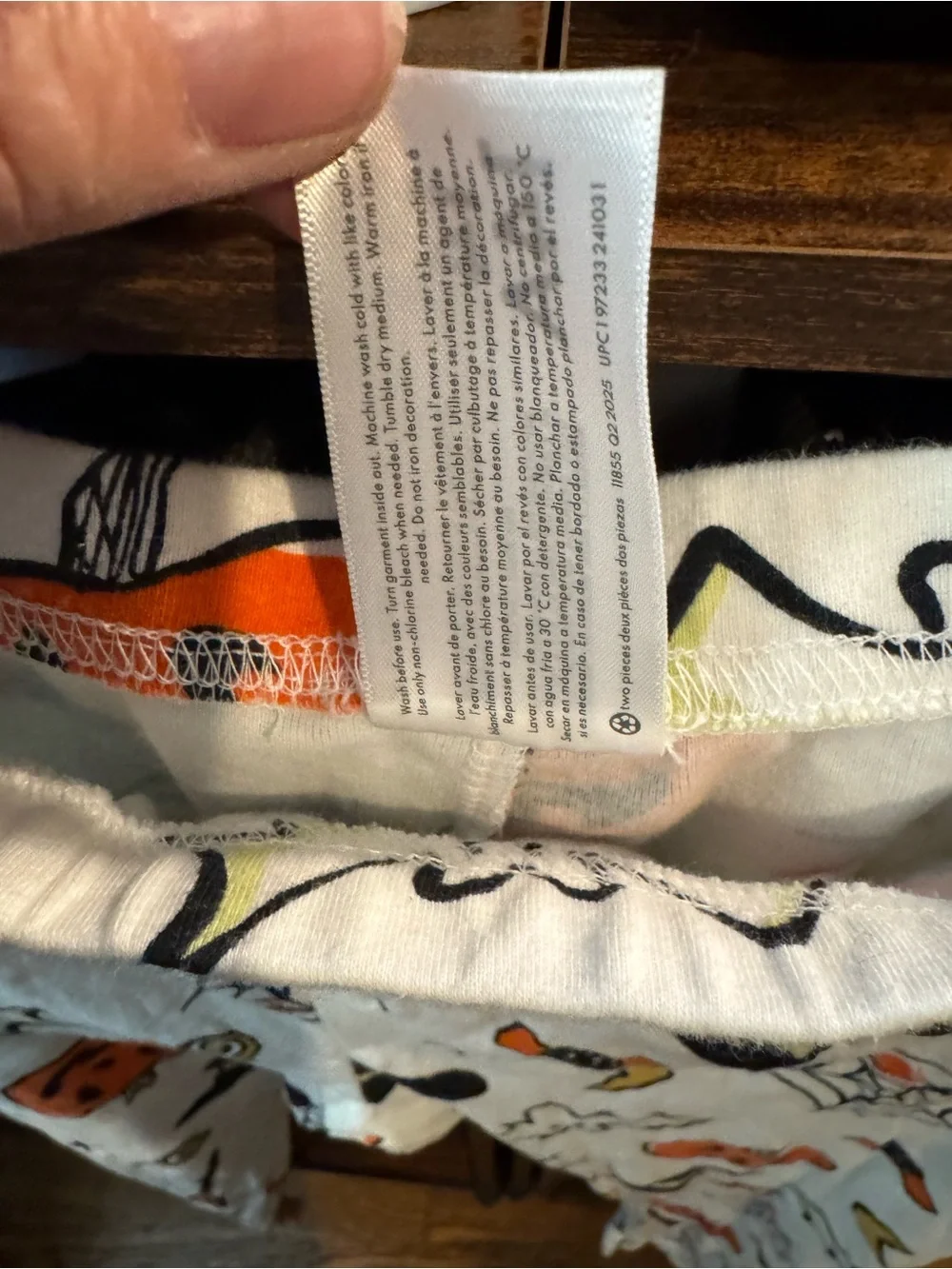 Carter's White Halloween Pumpkin & Witch Hat Kids Leggings